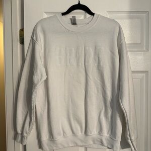 White BRIDE Crewneck Sweater
